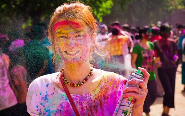 Celebrating Holi in Nepal